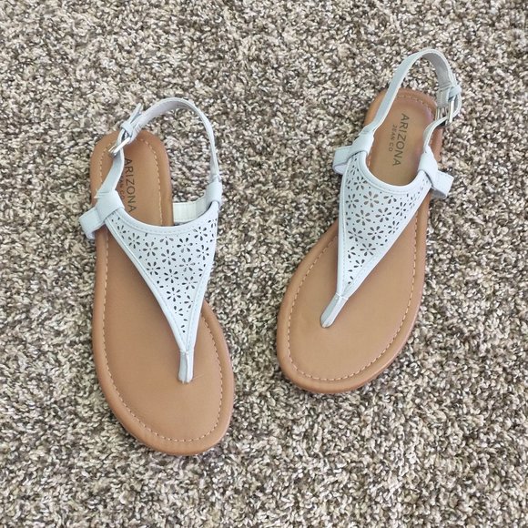 Light Blue Sandals Flats, size 7.5 - Picture 1 of 6